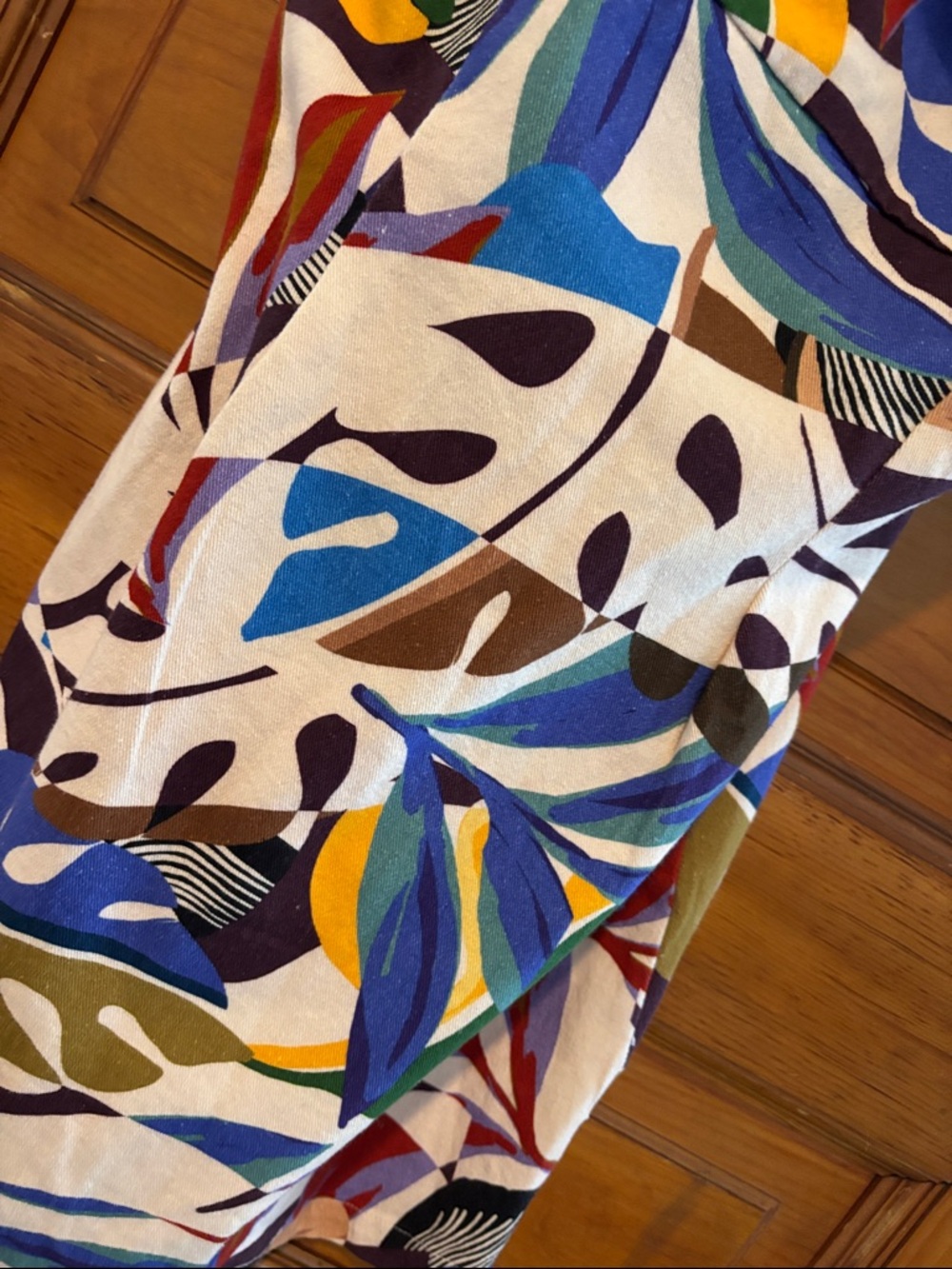 NWT Avec Les Filles Multicolor Abstract Print Mini Dress - Picture 4 of 5